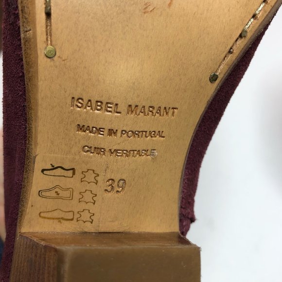 Isabel Marant Dacken Bootie Boot Aubergine Purple - Picture 6 of 7